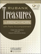 Rubank Treasures for French Horn French Horn and Piano - Book with Online Media Access cover